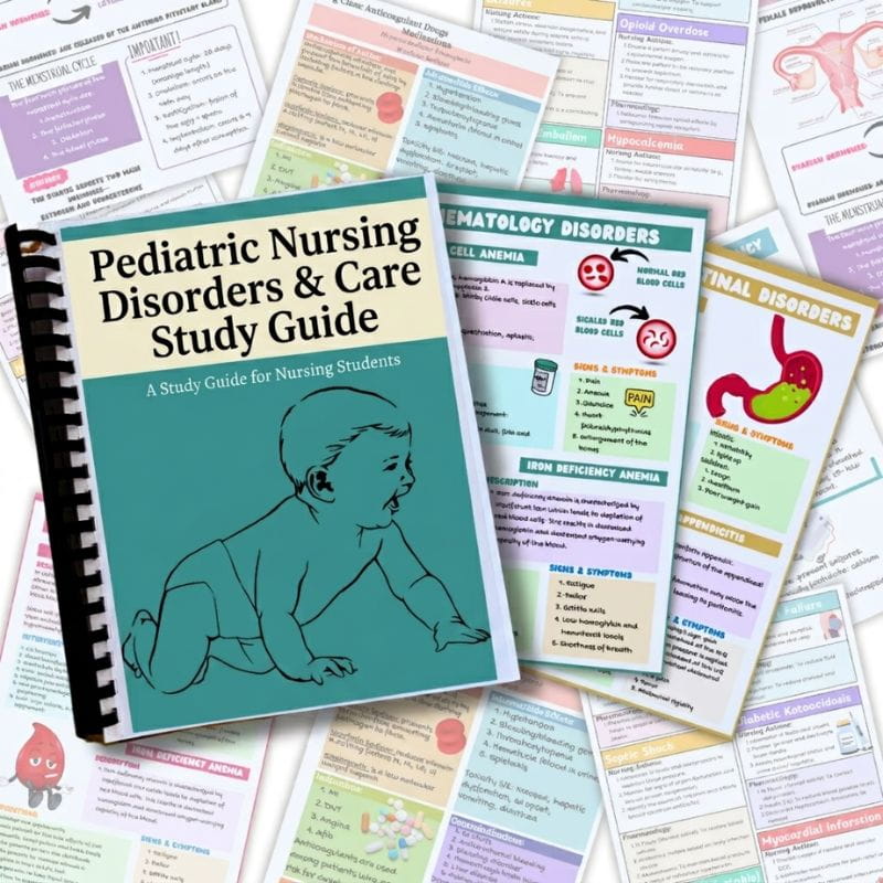 Pediatric Nursing Disorders and Care Study Guide-Studyflax
