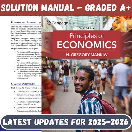 Solution Manual For Principles of Economics 10th Edition By Mankiw-Studyflax