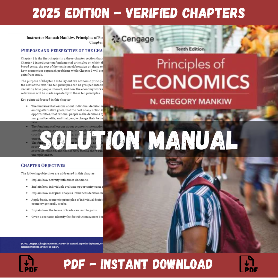 Solution Manual – Principles of Economics 10th Edition (Mankiw, 2024)-Studyflax