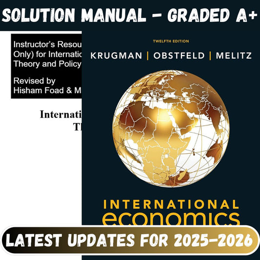 Test Bank For International Economics: Theory and Policy, 12th Edition By Krugman | All Chapters Included-Studyflax