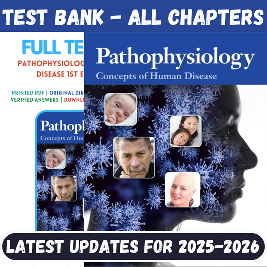 Test Bank For Pathophysiology-Concepts of Human Disease, 1st Edition By Sorenson-Studyflax