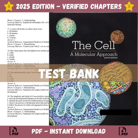 Test Bank – The Cell A Molecular Approach, 8th Edition (Cooper, 2019)-Studyflax