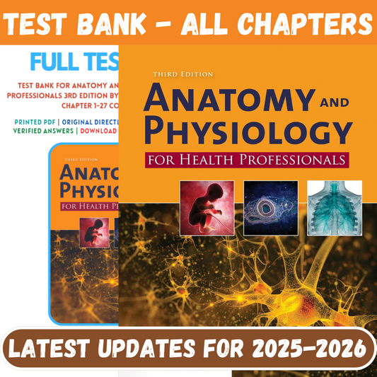 Test Bank for Anatomy and Physiology for Health Professionals 3rd Edition by Moini-Studyflax