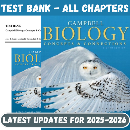 Test Bank for Campbell Biology-Concepts & Connections, 8th Edition by Reece-Studyflax
