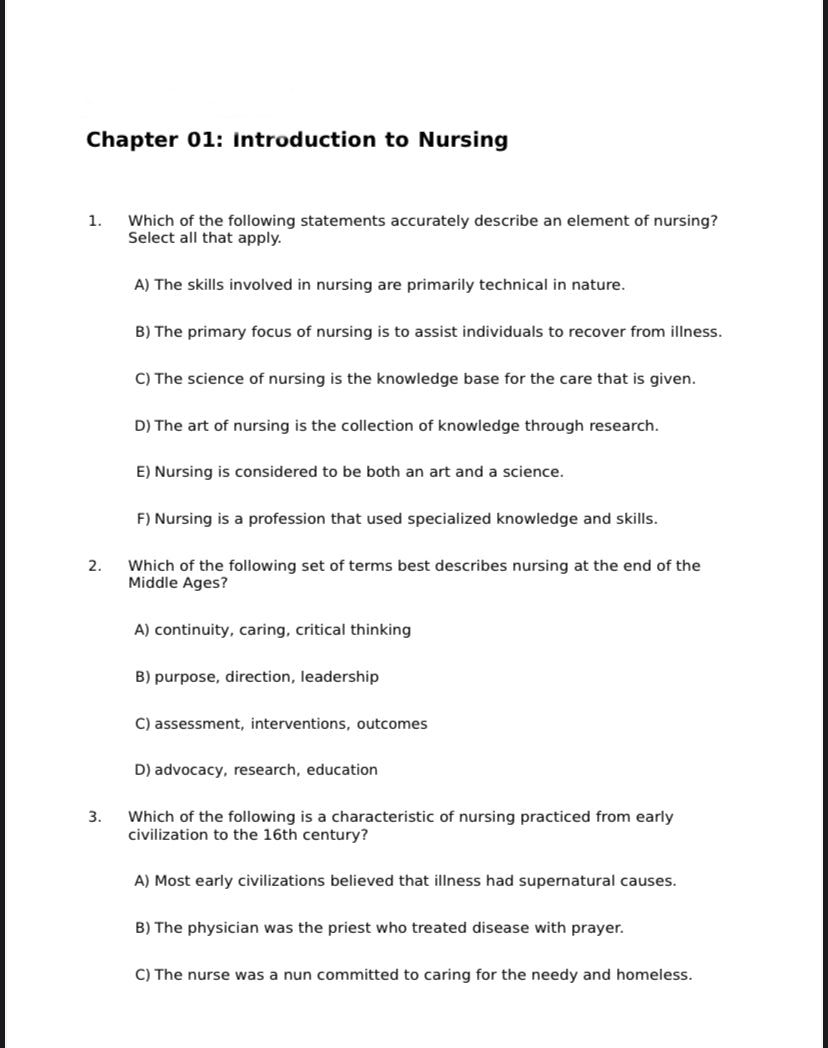 Test Bank for Fundamentals of Nursing 10th Edition by Taylor-Studyflax