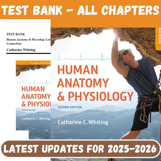 Test Bank for Human Anatomy & Physiology Laboratory Manual Making Connections, 2nd Edition by Whiting-Studyflax