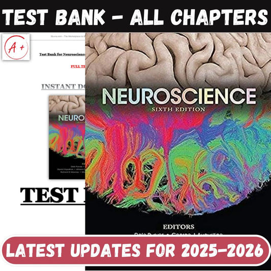 Test Bank for Neuroscience 6th Edition by Purves-Studyflax