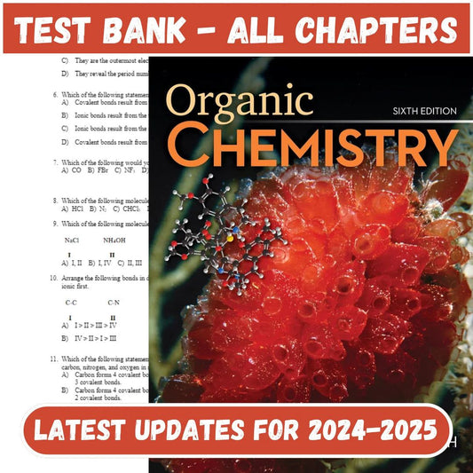 Test Bank for Organic Chemistry 6th Edition by Smith-Studyflax