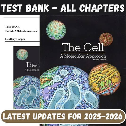 Test Bank for The Cell A Molecular Approach, 8th Edition By Cooper-Studyflax