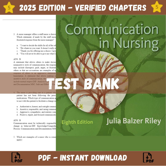 Test bank – Communication in Nursing 8th Edition (Julia Balzer Riley, 2016)-Studyflax